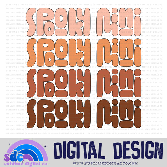 Spooky Mini • Groovy Retro • Halloween • Instant Download • Sublimation Design