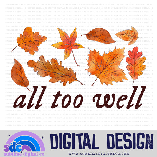 Fall Leaves ATW • TS • Instant Download • Sublimation Design