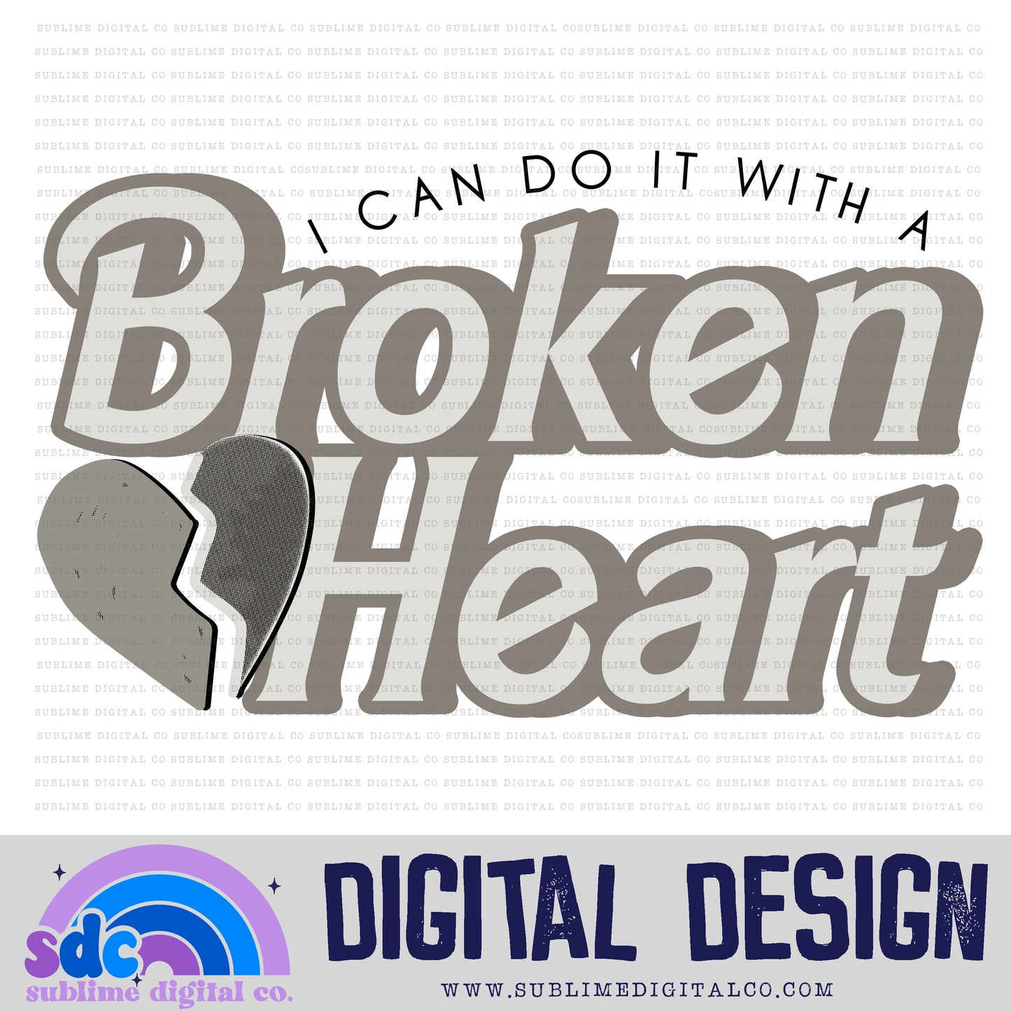 Broken Heart • TS • Instant Download • Sublimation Design