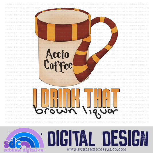 Wizard Coffee - BL • TS • Instant Download • Sublimation Design