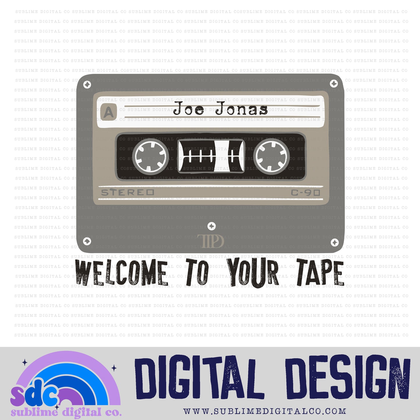 Tapes • TS • Instant Download • Sublimation Design