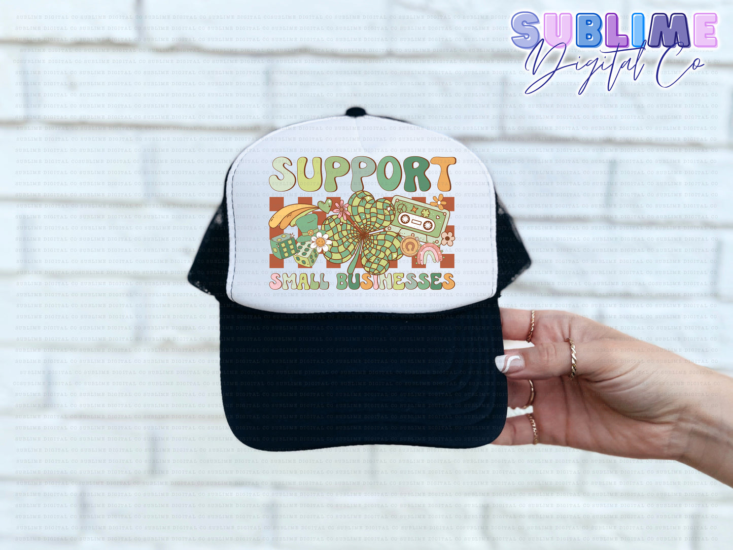 St Patrick's • Pocket/Hat Design • Rep Your Business • Instant Download • Sublimation Design