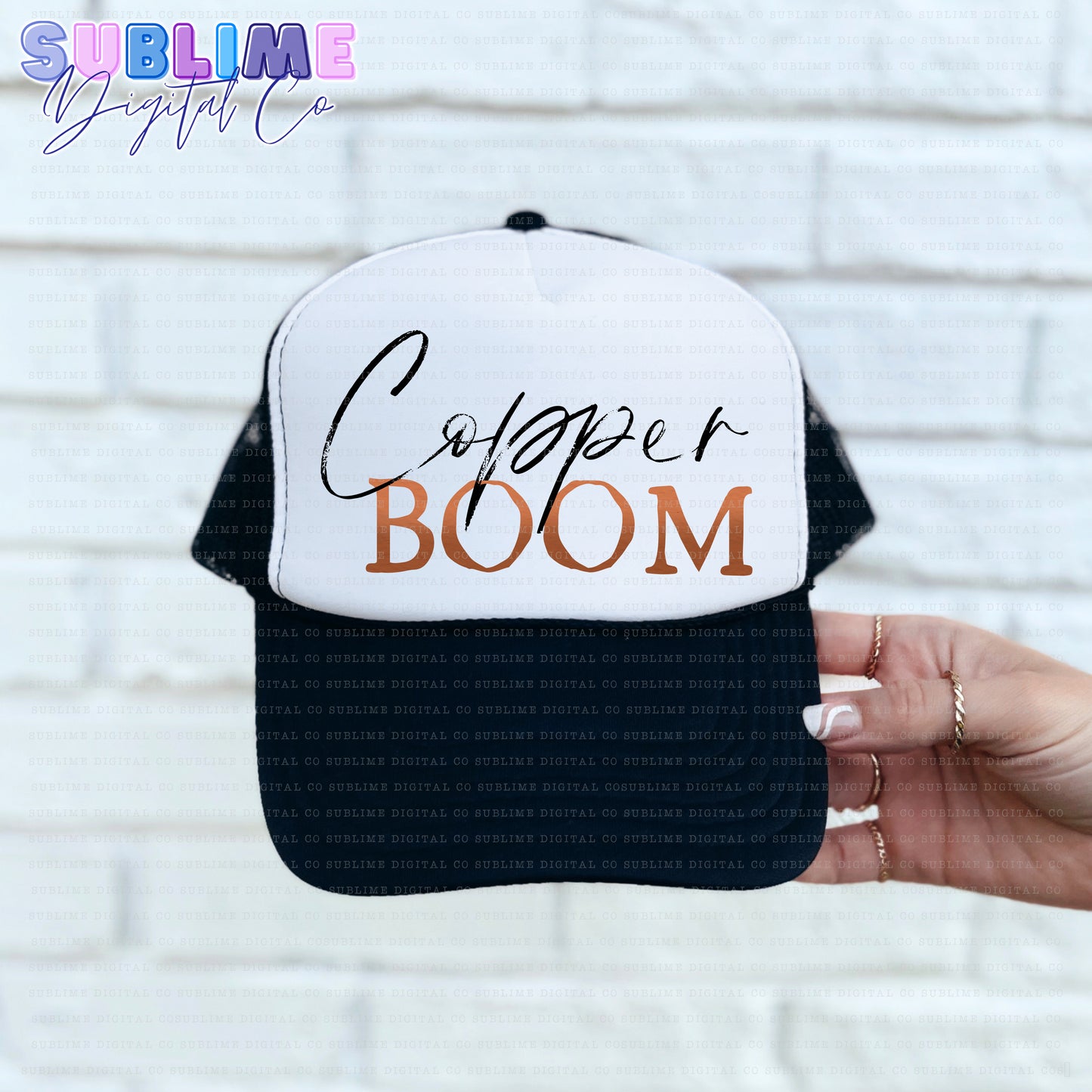 Copper Boom • Mom & Daughter • Instant Download • Sublimation Design