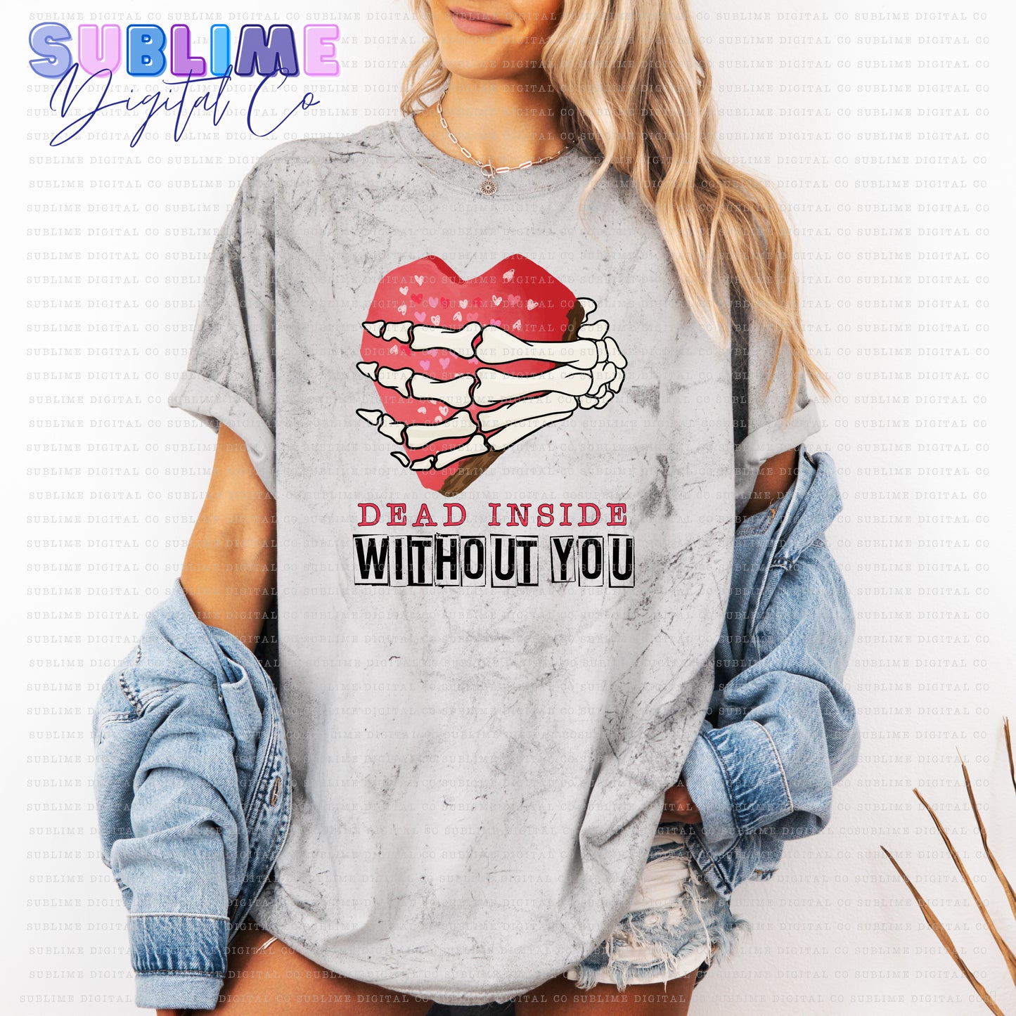 Dead Inside Without You - Brownie | Valentine's Day | Sublimation Design | Instant Download | PNG File