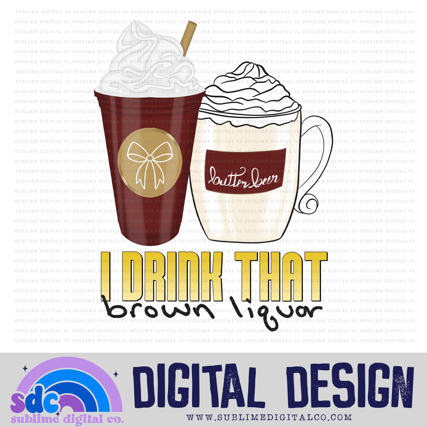 Wizard Coffee - Red - BL • TS • Instant Download • Sublimation Design