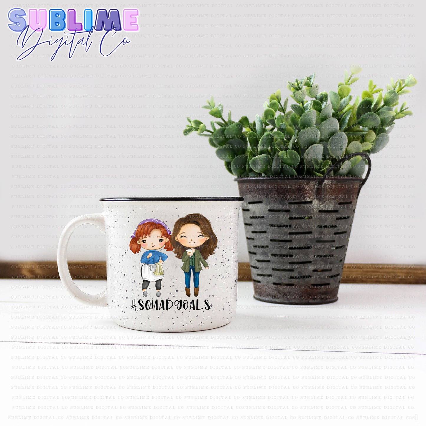 Squad Goals • Mom & Daughter • Instant Download • Sublimation Design