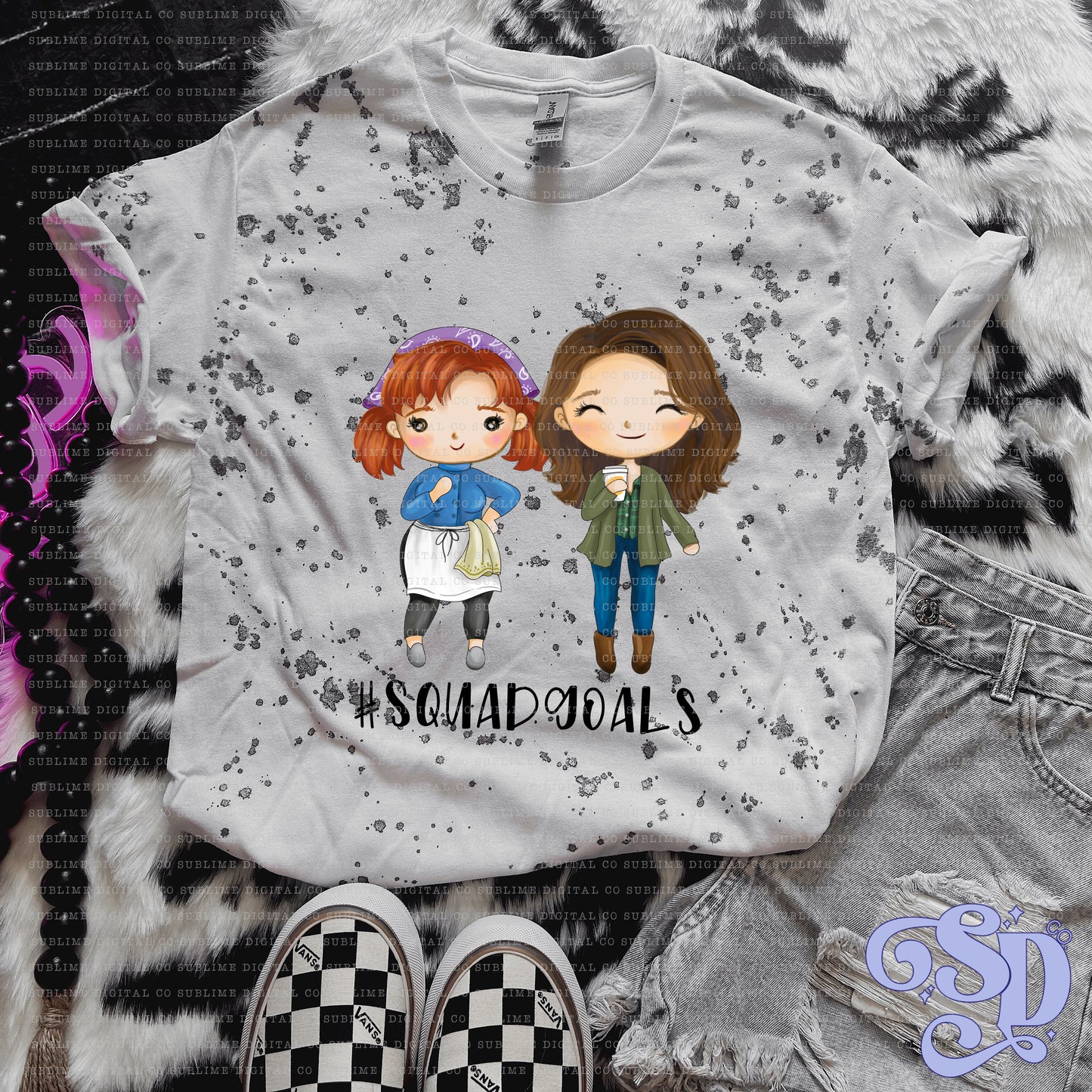 Squad Goals • Mom & Daughter • Instant Download • Sublimation Design