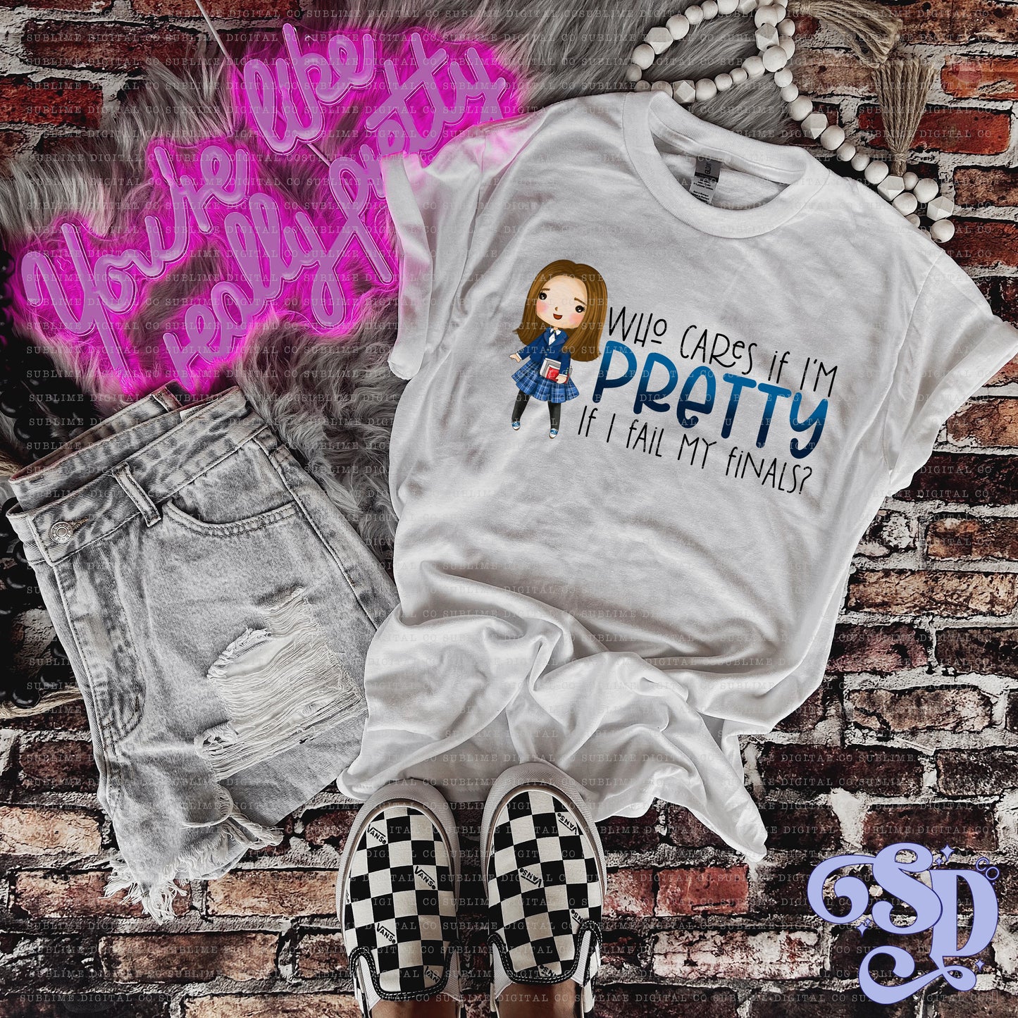 Pretty • Mom & Daughter • Instant Download • Sublimation Design