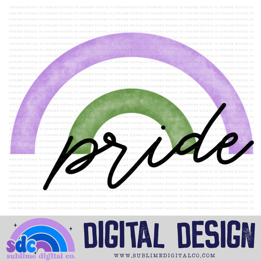 Genderqueer Pride • Rainbows • Pride • Instant Download • Sublimation Design