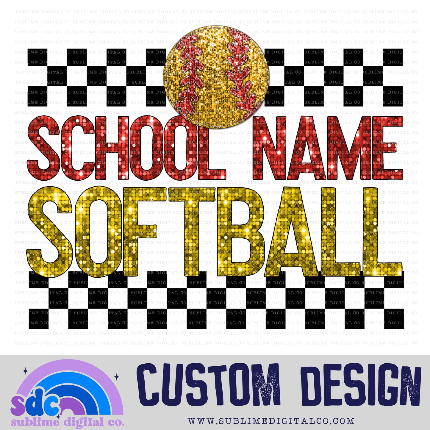 Softball • Custom Design • Sports • Customs • Instant Download • Sublimation Design