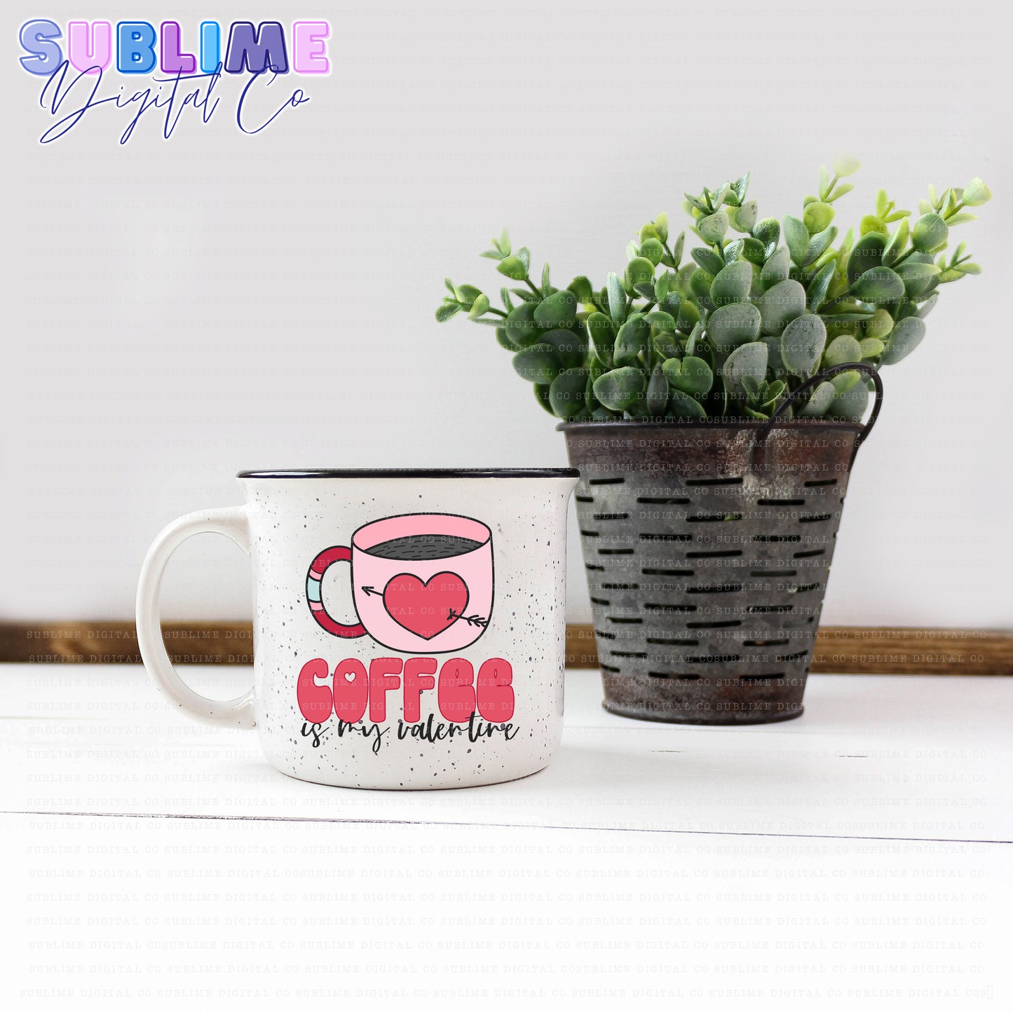 Coffee is my Valentine | Valentine's Day | Sublimation Design | Instant Download | PNG File