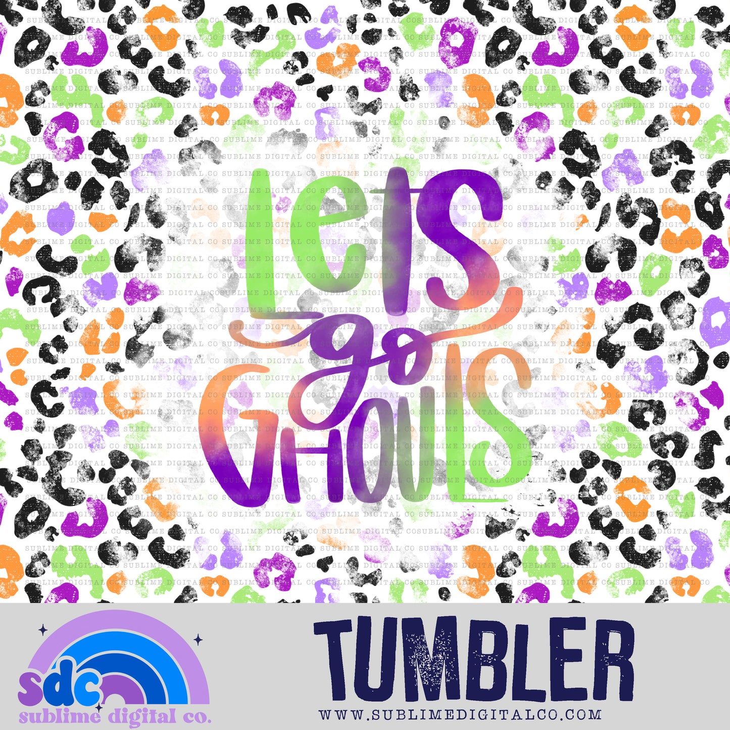 Ghouls • Tumbler Designs • Instant Download • Sublimation Design