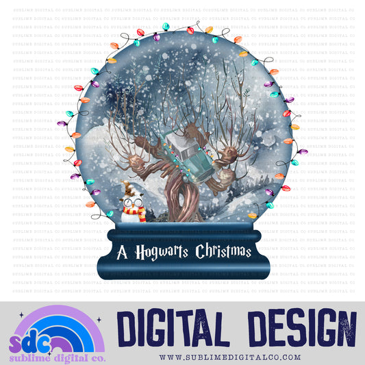 Magical Tree Snow Globe • Wizard • Instant Download • Sublimation Design