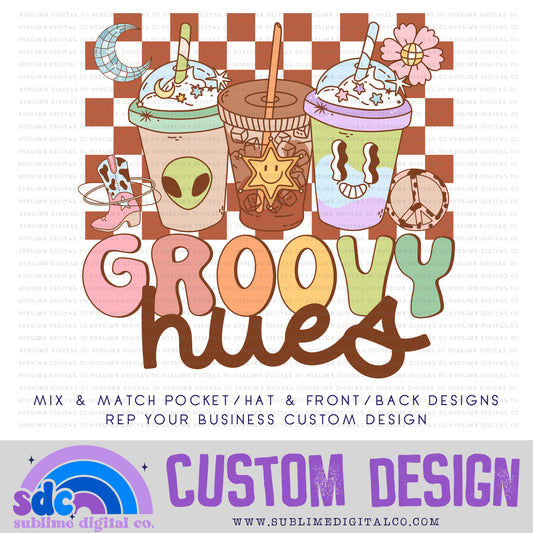 Groovy Western Coffee • Front or Back Custom • Rep Your Business • Instant Download • Sublimation Design