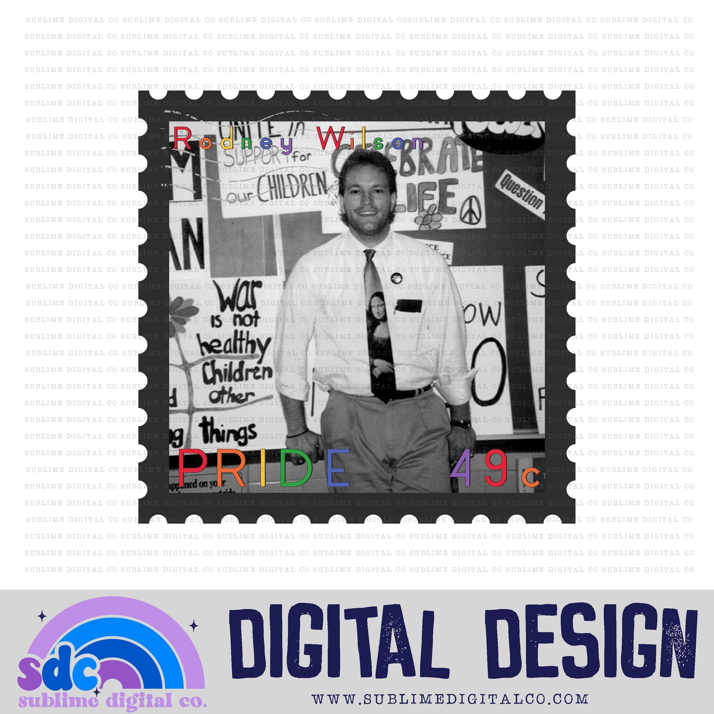 RW Stamp • Pride • Instant Download • Sublimation Design