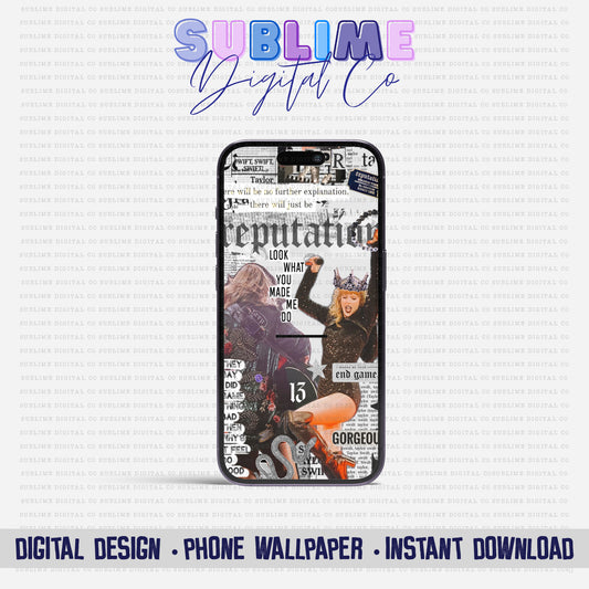 Rep • Phone Wallpaper Designs • Instant Download • Sublimation Design