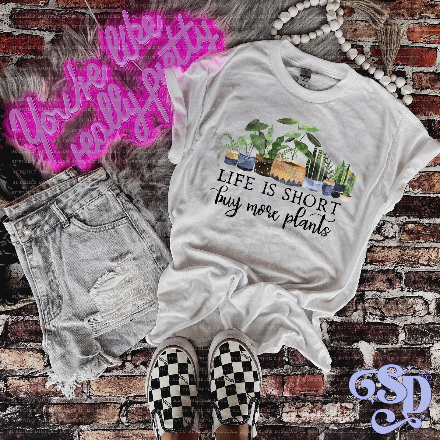 Buy The Plants • Instant Download • Sublimation Design