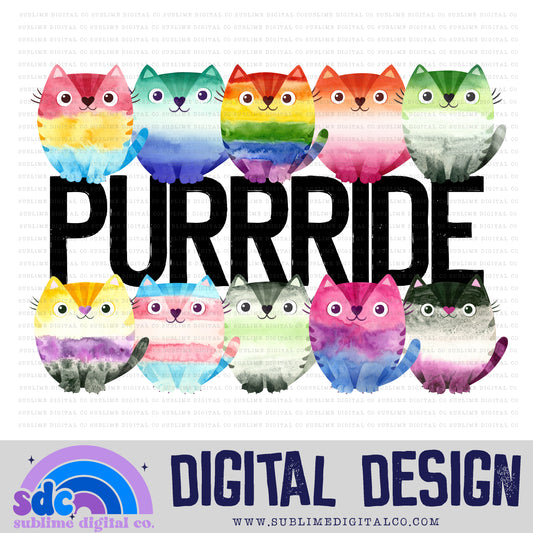 Purrride • Pride • Instant Download • Sublimation Design