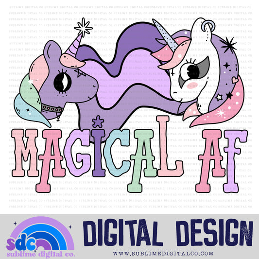 Magical AF • Pastel • Halloween • Spooky • Instant Download • Sublimation Design
