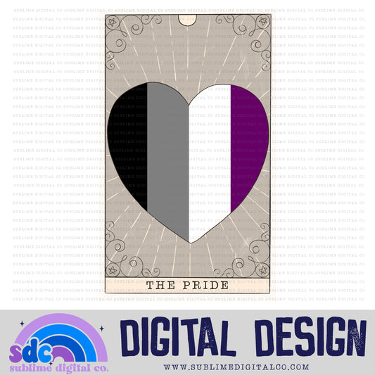 Asexual Tarot Card • Pride • Instant Download • Sublimation Design