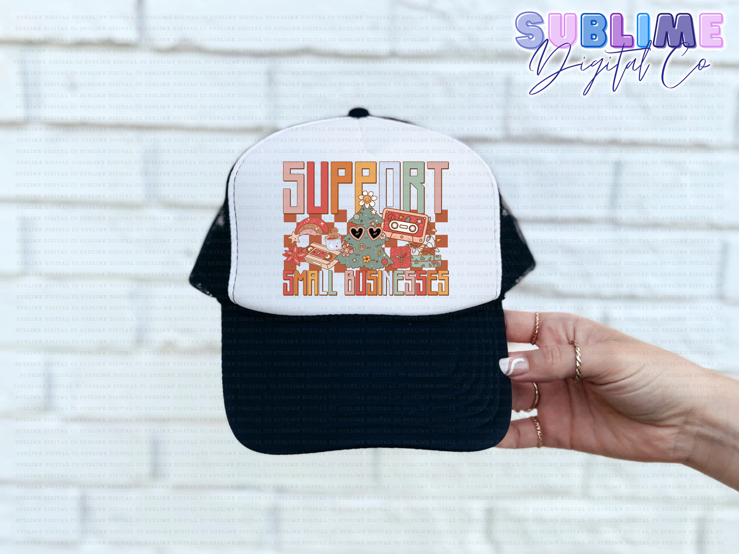 Christmas • Pocket/Hat Design • Rep Your Business • Instant Download • Sublimation Design