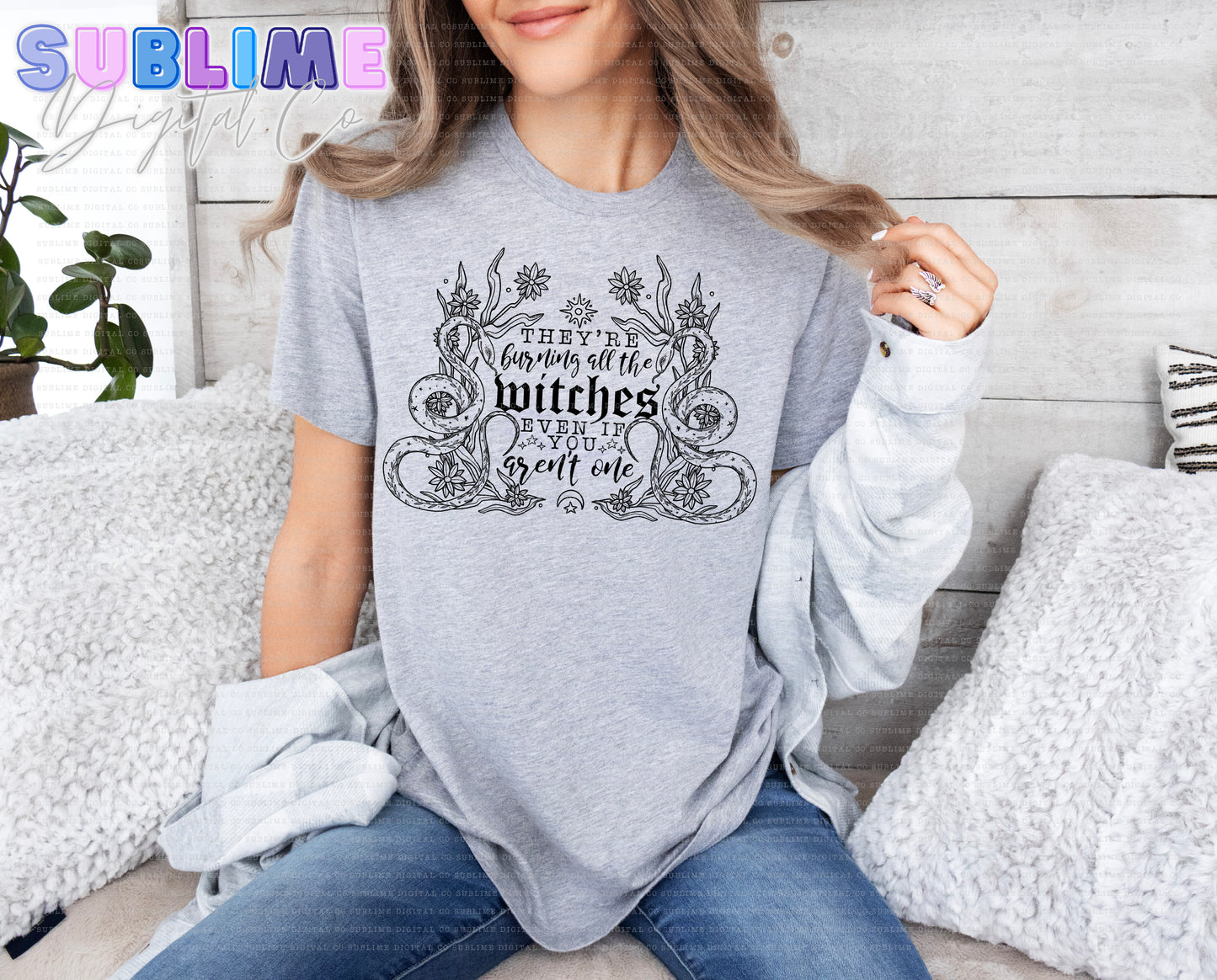Burning All The Witches • Single Color • Adult Apparel • Made to Order • TAT: Up To 21 Days