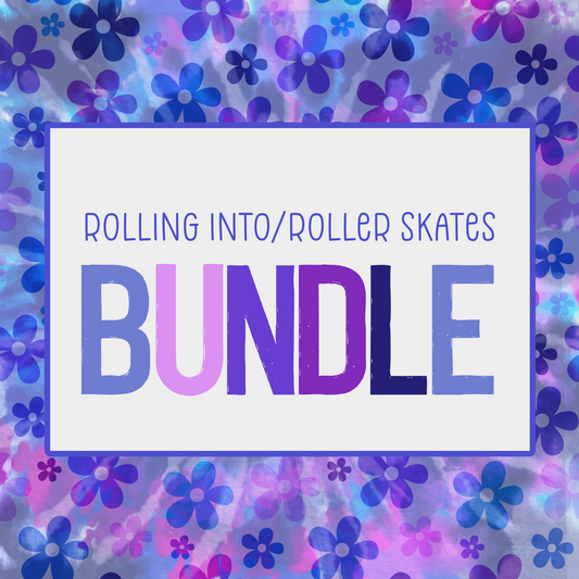Rolling Into/Roller Skates Bundle • Groovy School • School • Instant Download • Sublimation Design