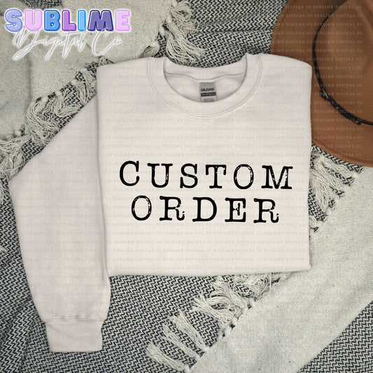 Custom Order • Adult Apparel • Made to Order • TAT: Up To 21 Days