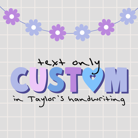 Custom - Text Only • TS • Instant Download • Sublimation Design