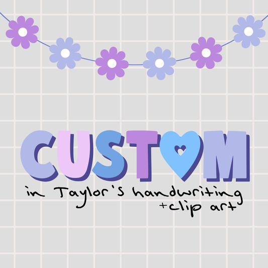 Custom - with Clip Art • TS • Instant Download • Sublimation Design