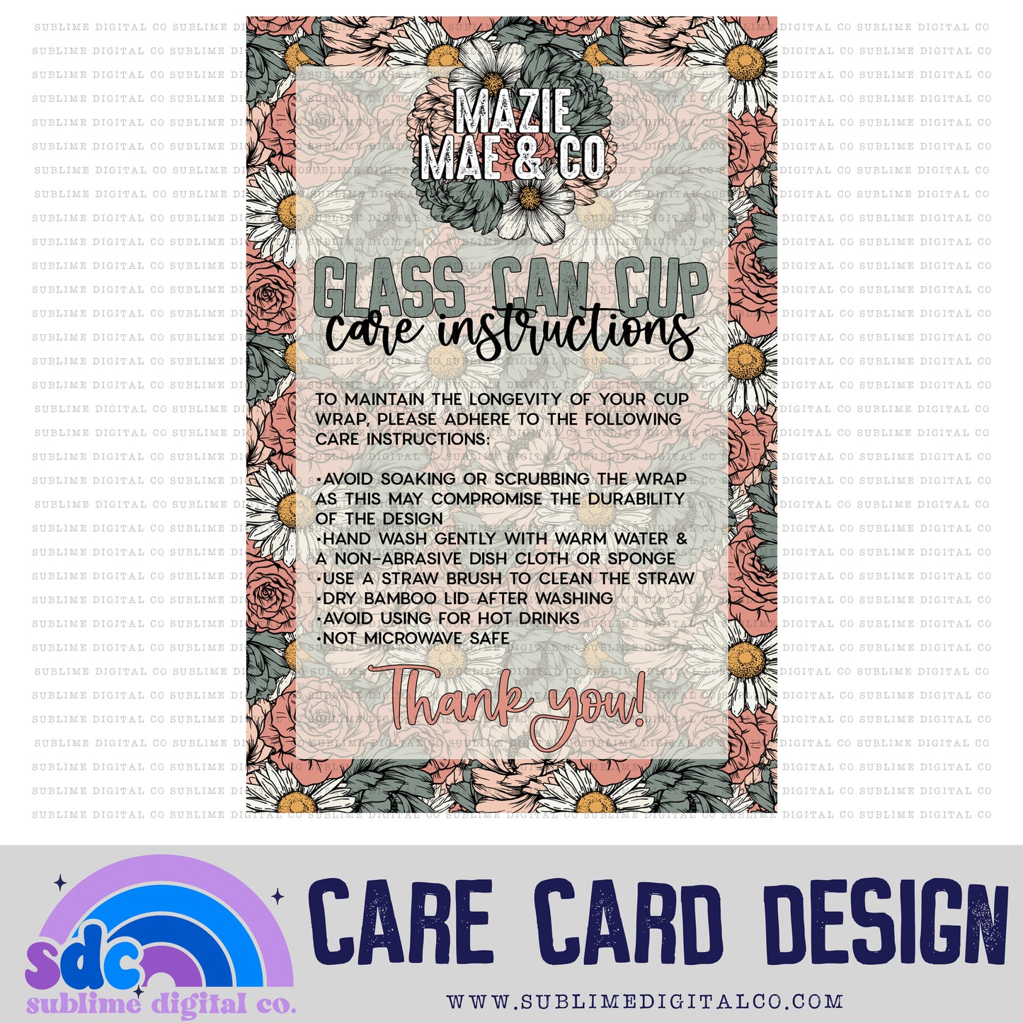 Care Card Design • Business Branding • Custom Digital Designs