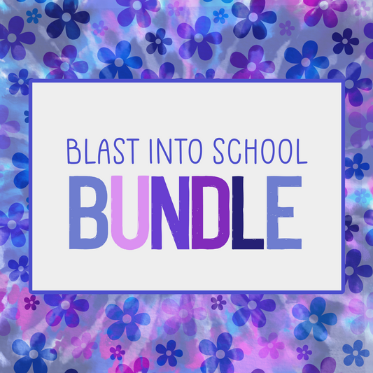 Blast Into School Bundle • Groovy School • School • Instant Download • Sublimation Design