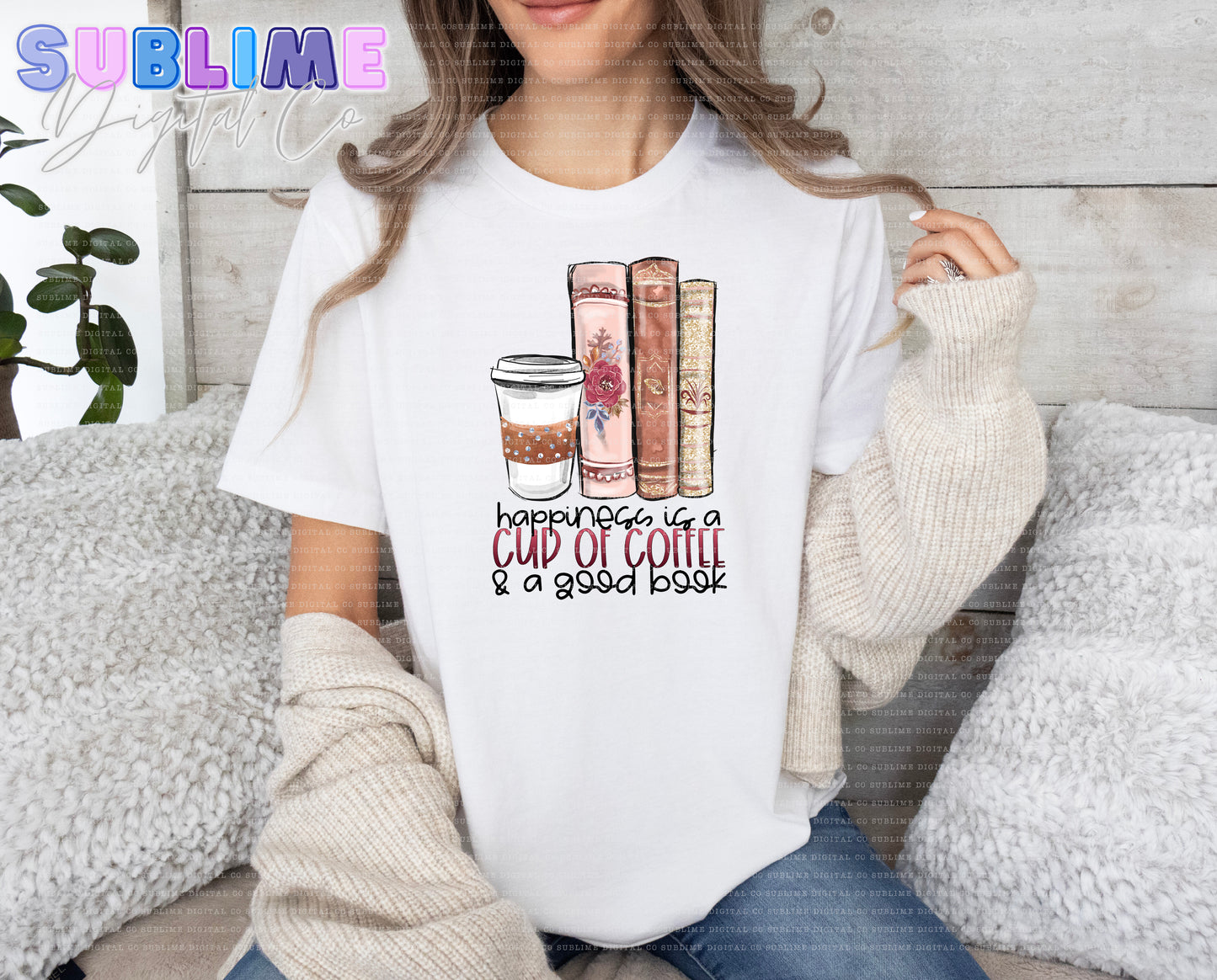 Coffee & A Good Book • Adult Apparel • Made to Order • TAT: Up To 21 Days