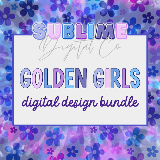 Golden Friends • Digital Design Bundles • Instant Download • Sublimation Design