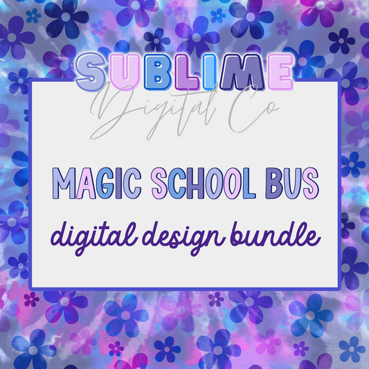 School Bus • Digital Design Bundles • Instant Download • Sublimation Design