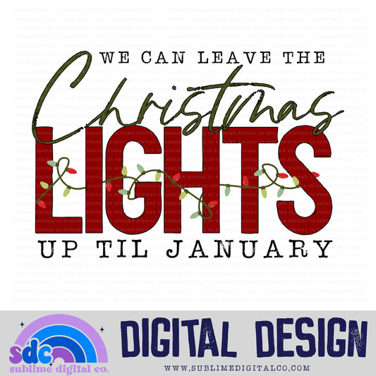 Christmas Lights • TS • Instant Download • Sublimation Design