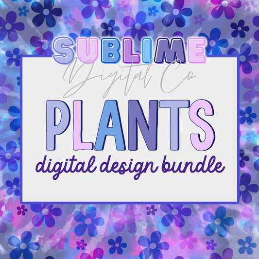 Plants • Digital Design Bundles • Instant Download • Sublimation Design