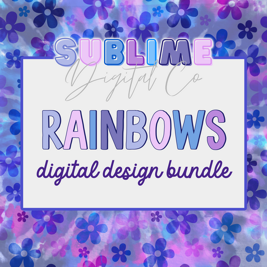 Rainbow • Digital Design Bundles • Instant Download • Sublimation Design