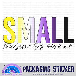 Small Business Owner - Nonbinary | Small Business Stickers | Digital Download | PNG File