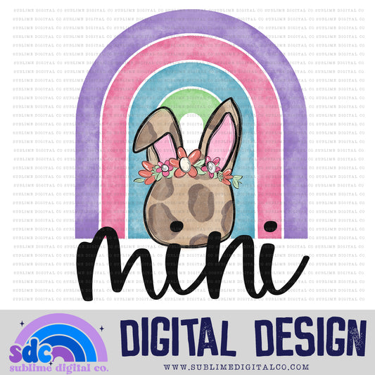 Mini Leopard Bunny Rainbow • Easter • Instant Download • Sublimation Design