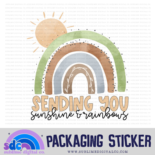 Sunshine & Rainbows | Small Business Stickers | Digital Download | PNG File