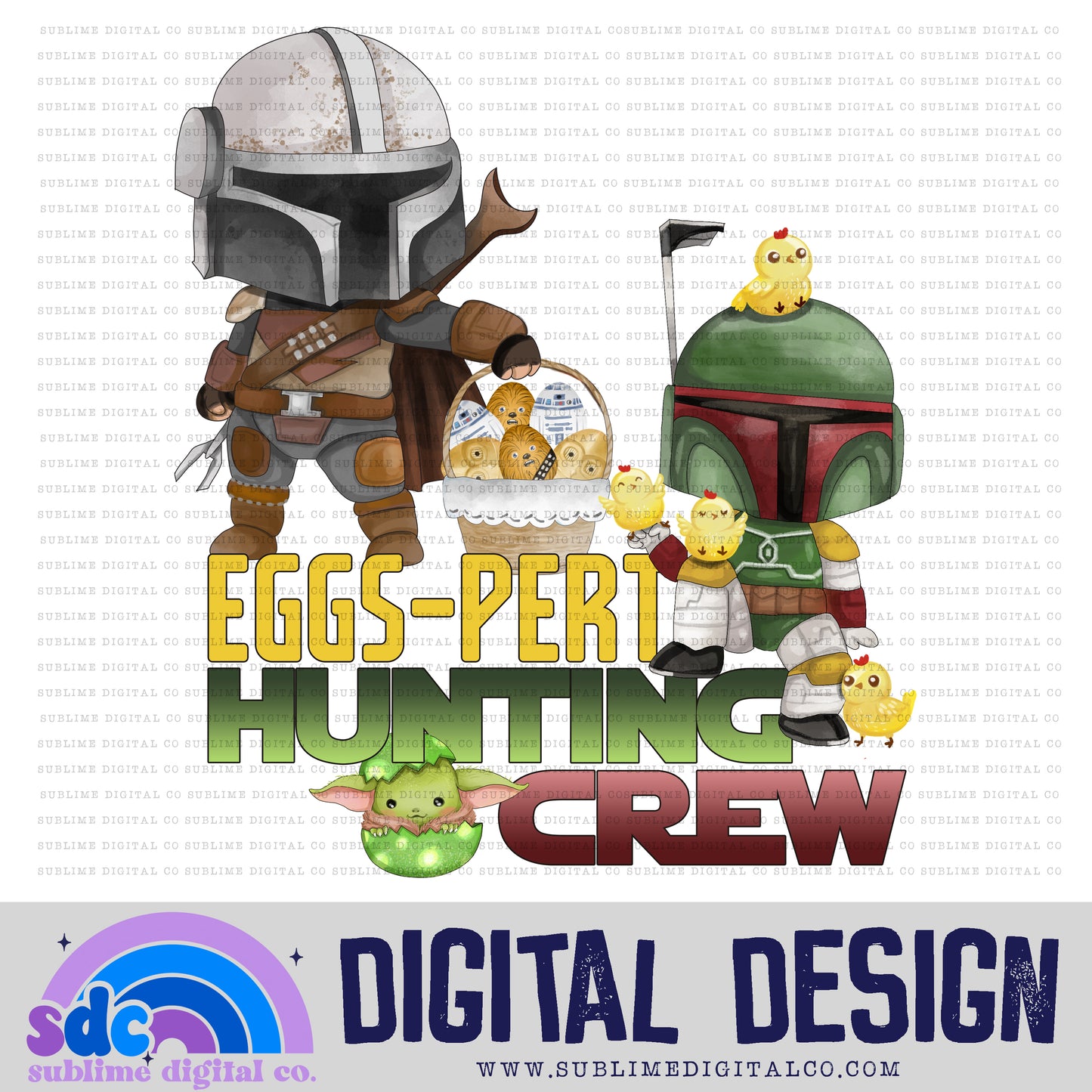 Eggs-pert Hunting Crew • Easter • Instant Download • Sublimation Design