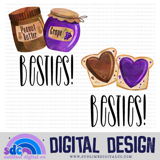 PB&J Besties (2 Files) • Instant Download • Sublimation Design