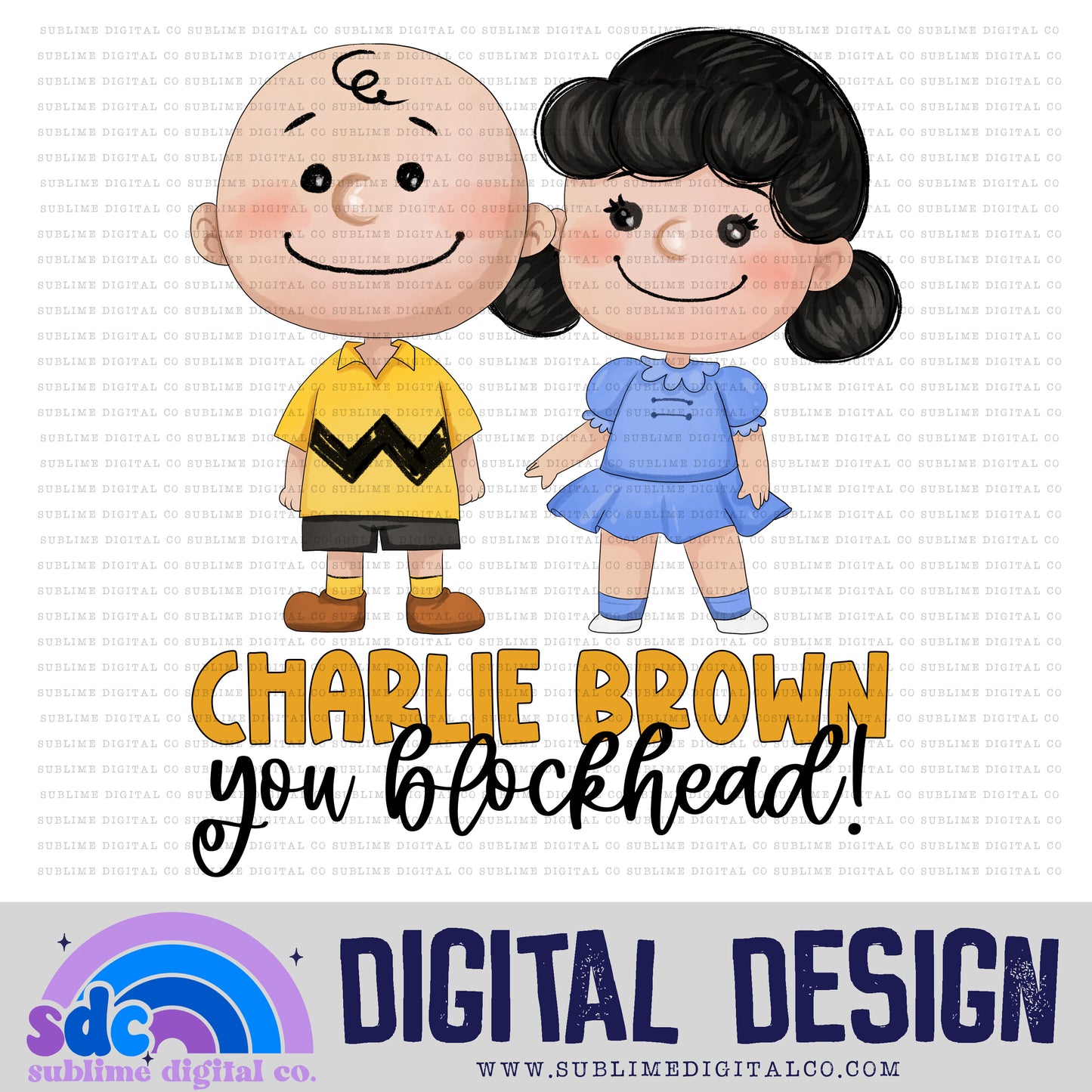 Blockhead • Puppy & Friends • Instant Download • Sublimation Design