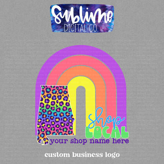 Shop Local Rainbow Leopard • Custom Logos • Custom Digital Designs