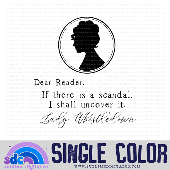 If There is a Scandal, I Shall Uncover It  • Regency-Era • Instant Download • Sublimation Design