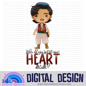 Let Your Heart Decide • Princess • Instant Download • Sublimation Design