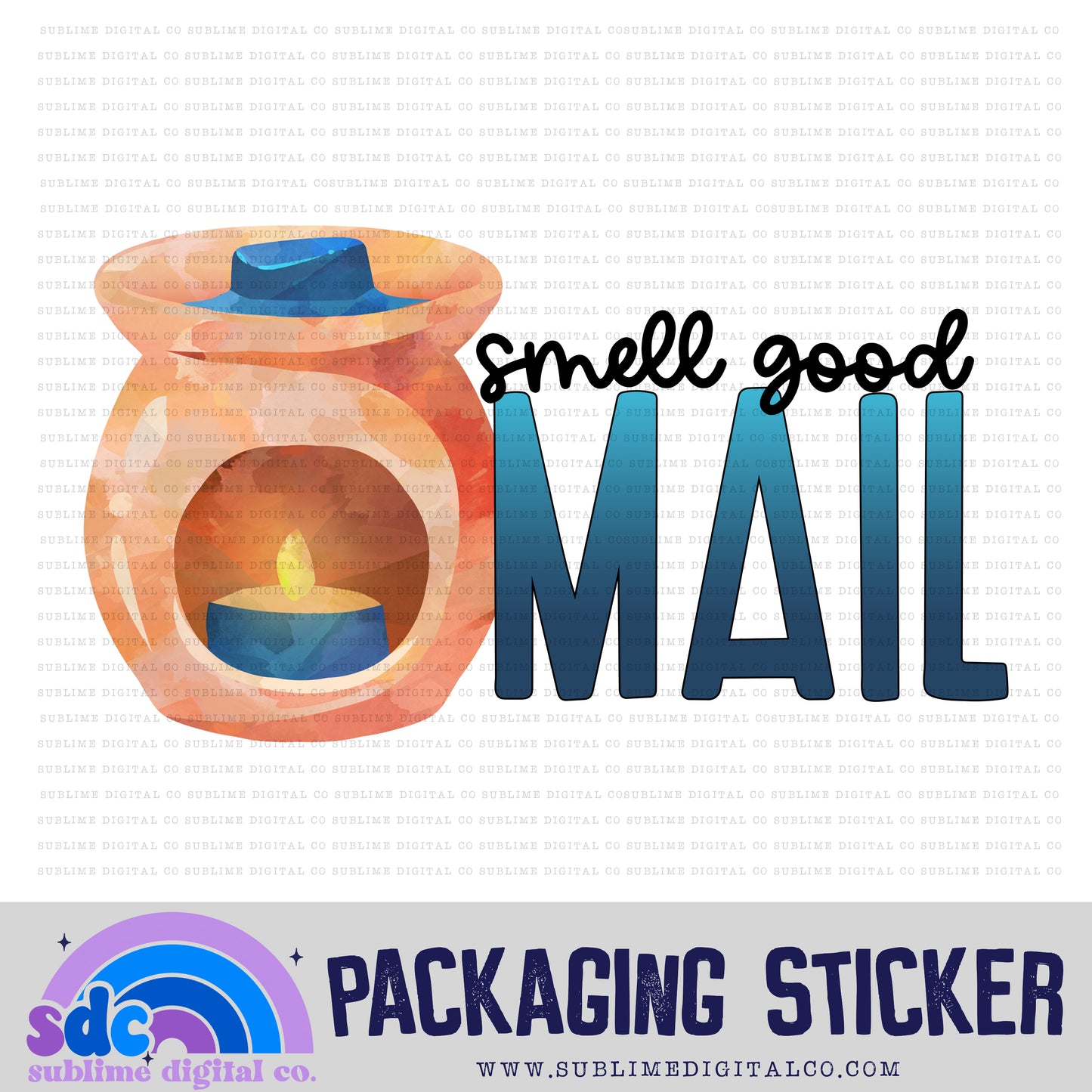 Smell Good Mail - Wax Melt | Small Business Stickers | Digital Download | PNG File