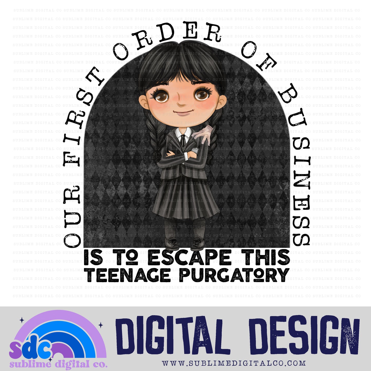 Teenage Purgatory • Creepy Family • Instant Download • Sublimation Design