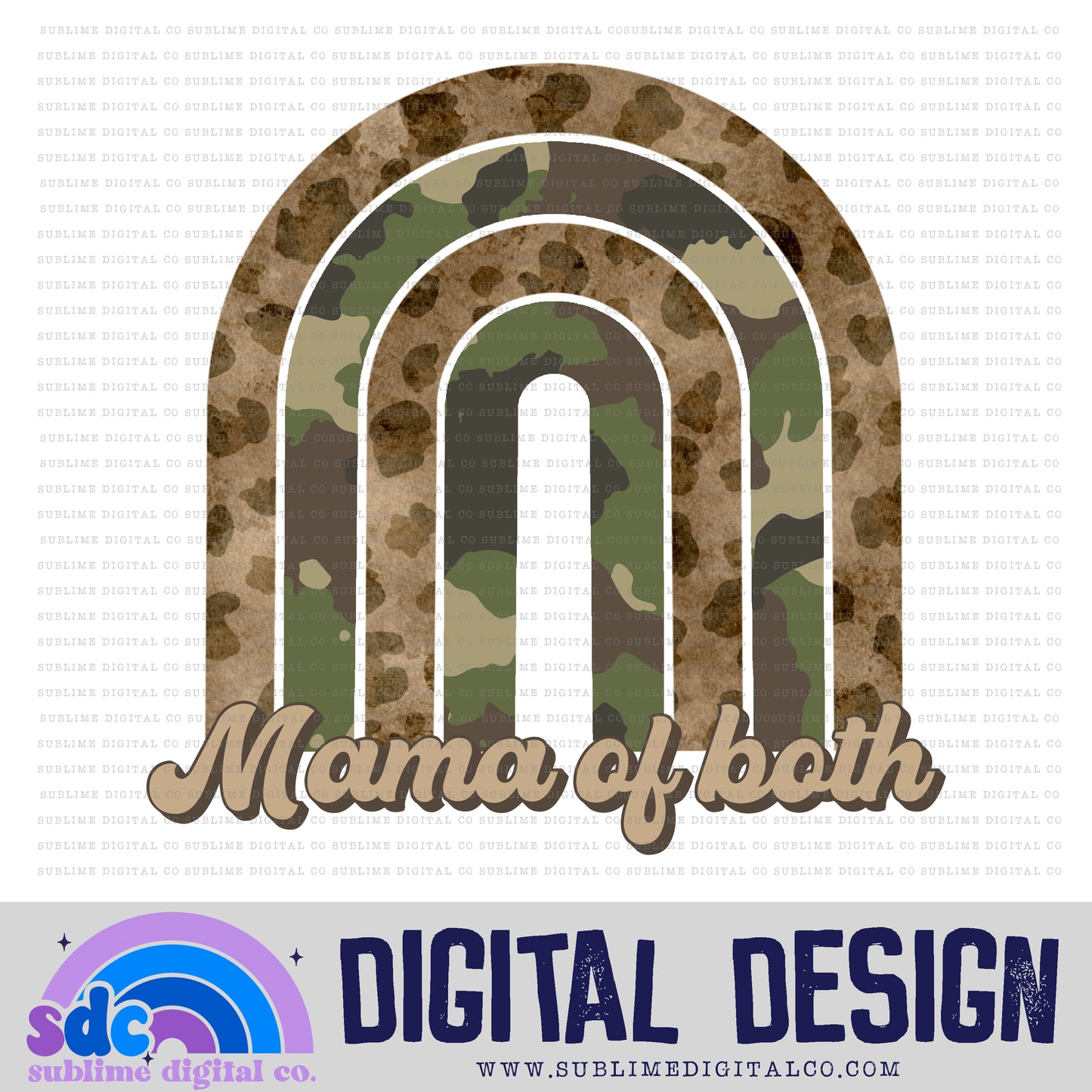 Mama of Both • Retro • Instant Download • Sublimation Design